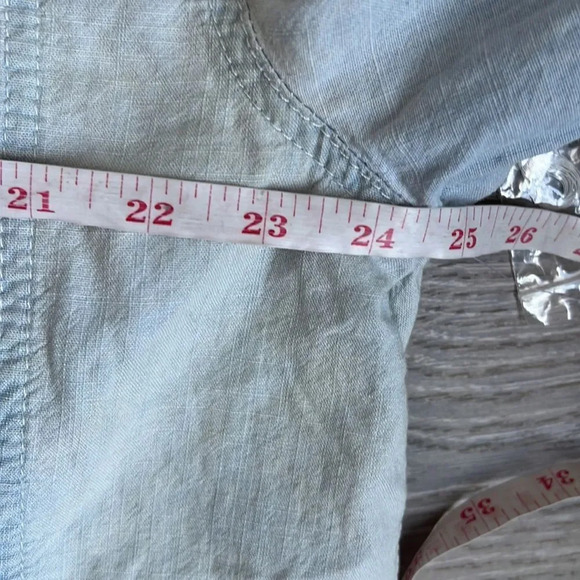 NEW Free People Set Sail Denim Top - Picture 11 of 12